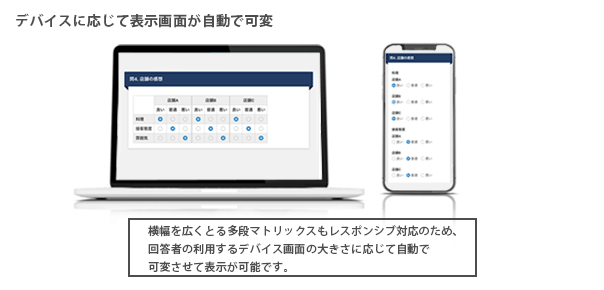 マトリックス機能のイメージ