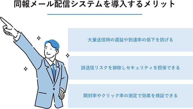 同報メール配信システムを導入するメリット
