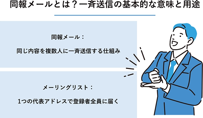 同報メールとは？一斉送信の基本的な意味と用途