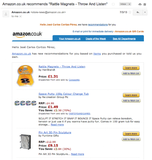 Amazon.co.uk recommends / Rattle Manets - Throw And Listen